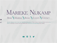 Tablet Screenshot of mariekenijkamp.com